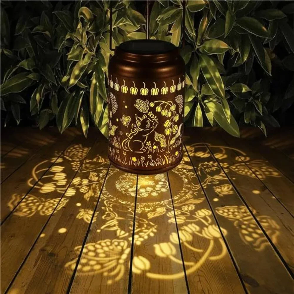 New Solar Lanterns Outdoor Waterproof Hummingbird Garden Decor Christmas Gifts